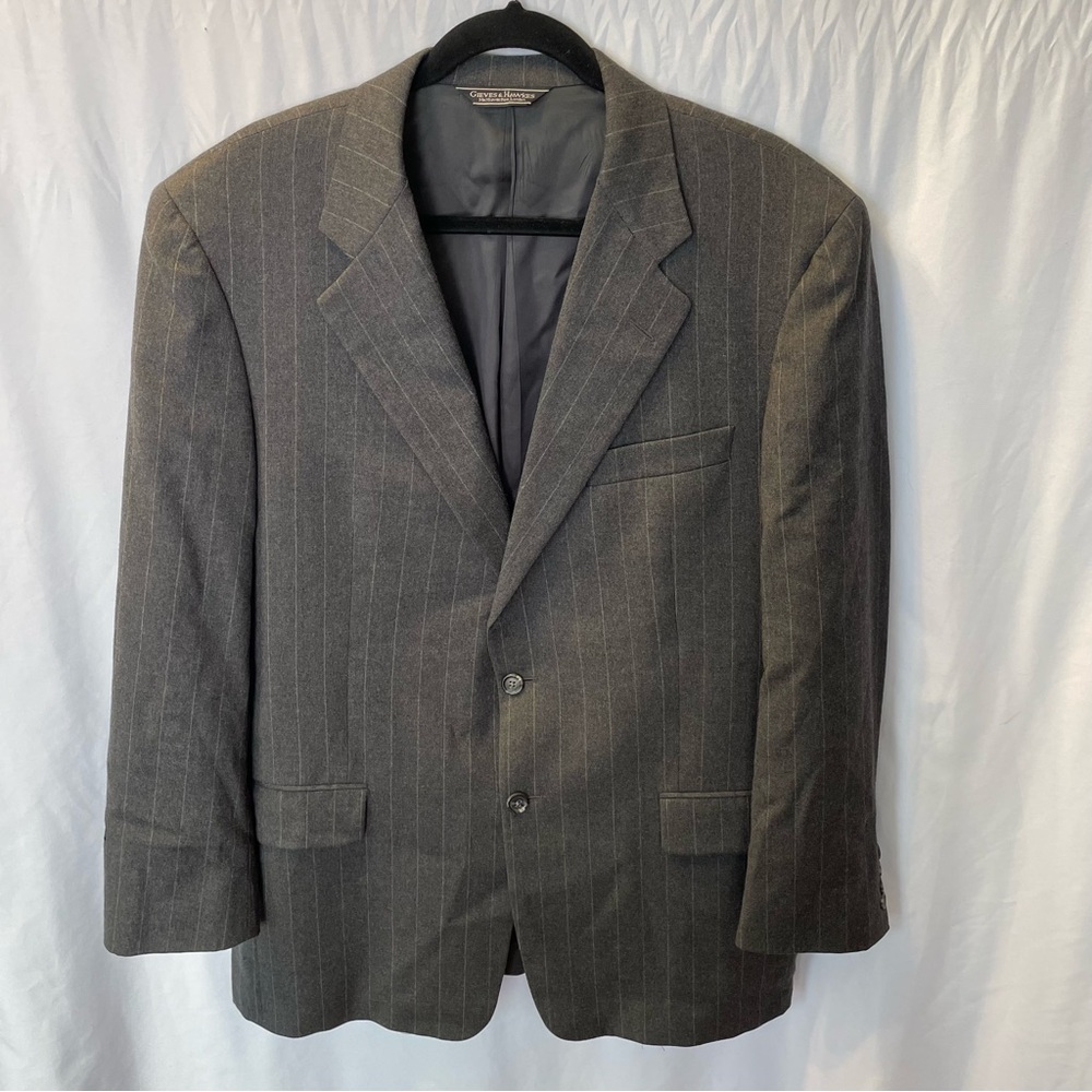 Gieves & Hawkes Pinstripe 100% Wool Blazer Formal Business‎ Men’s Size 41R USA